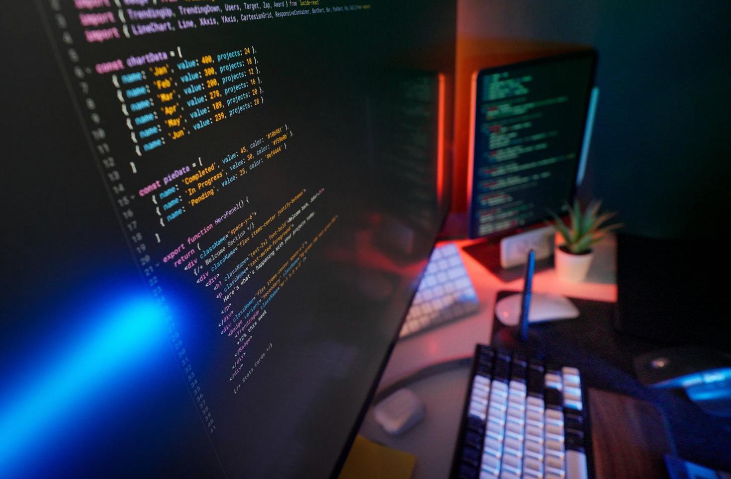 Software development process illustration